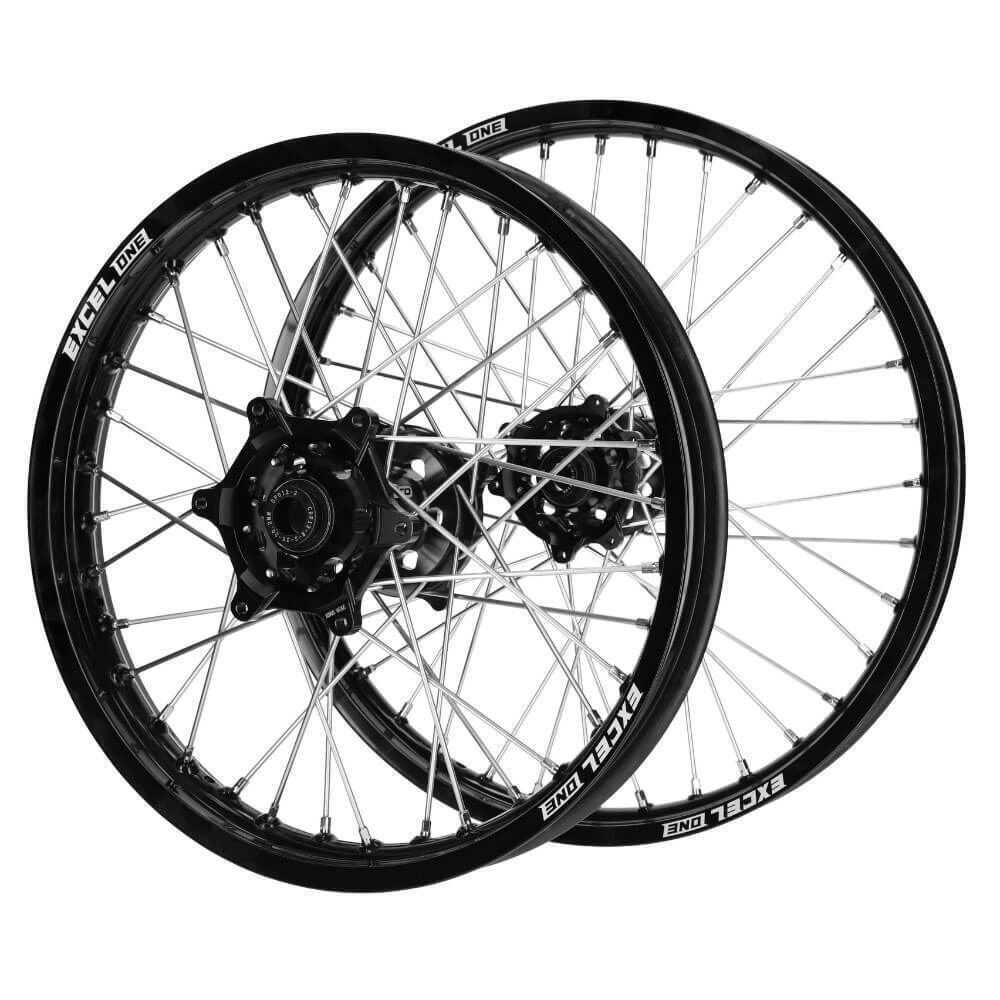 SM Pro Hubs / Excel ONE Rims Wheelset  (21*1.6 / 18*2.15) - Black