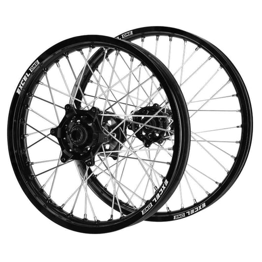 SM Pro Hubs / Excel ONE Rims Wheelset  (21*1.6 / 18*2.15) - Black