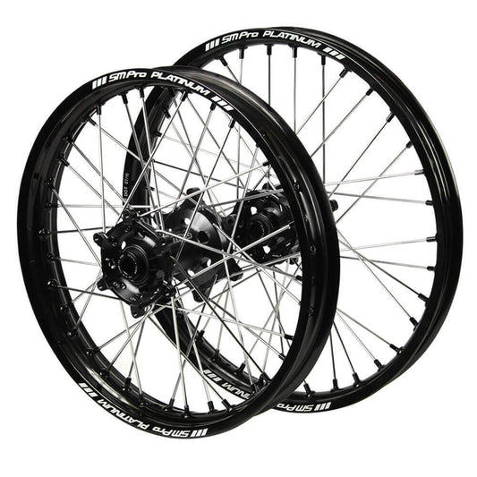 SM Pro Hub / Platinum Rim Wheelset  (21x1.6 / 18x2.15) - Black