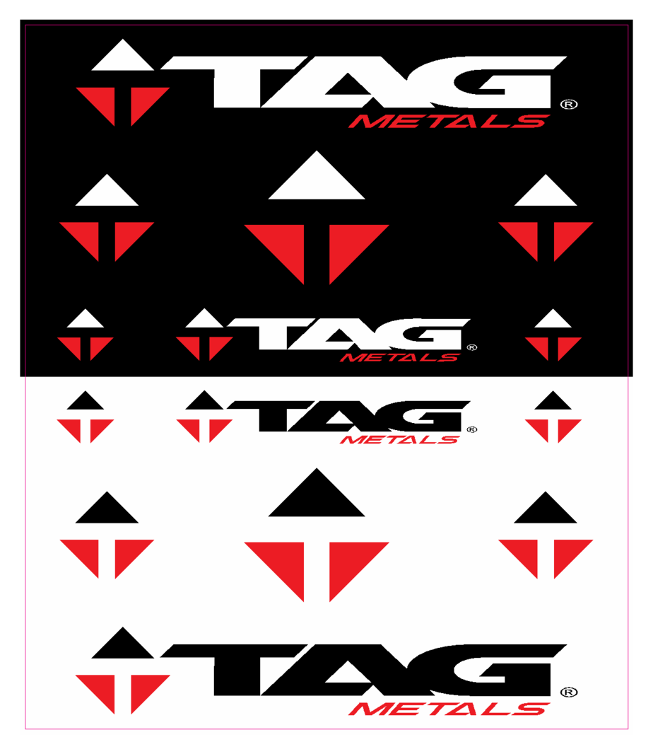 TAG Metals Team Trailer White Sticker