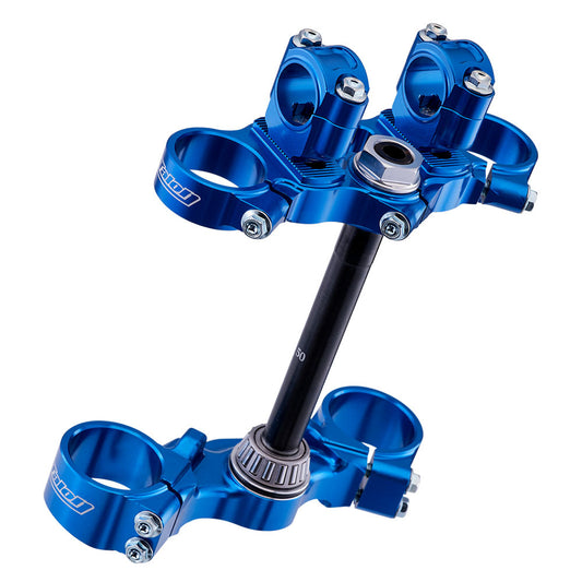 Talon Junior Adjustable Triple Clamp - Blue