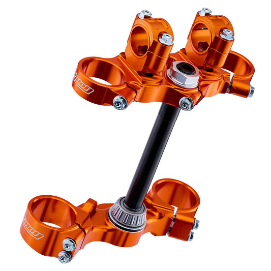 Talon Junior Adjustable Triple Clamp - Orange