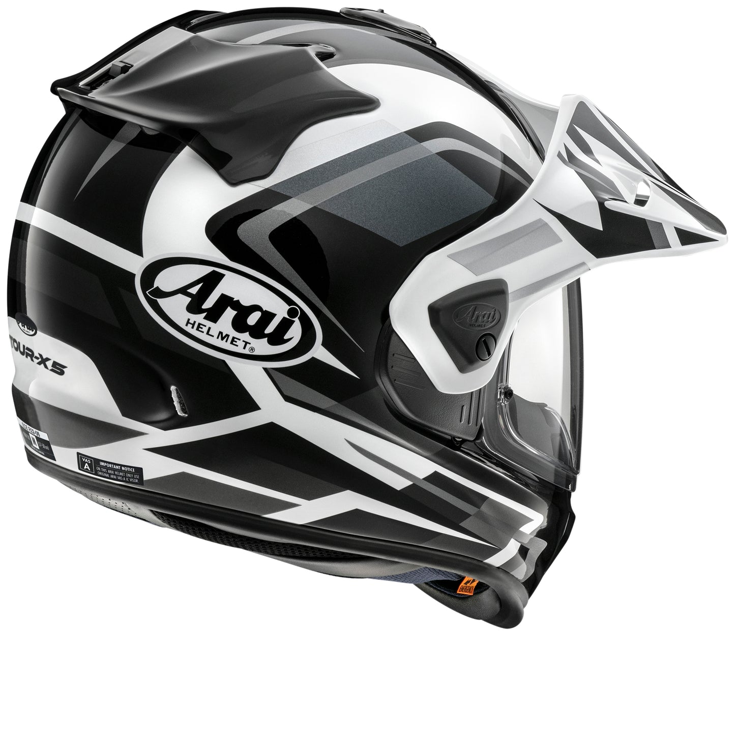Arai Tour-X5 Discovery Helmet - Black / White