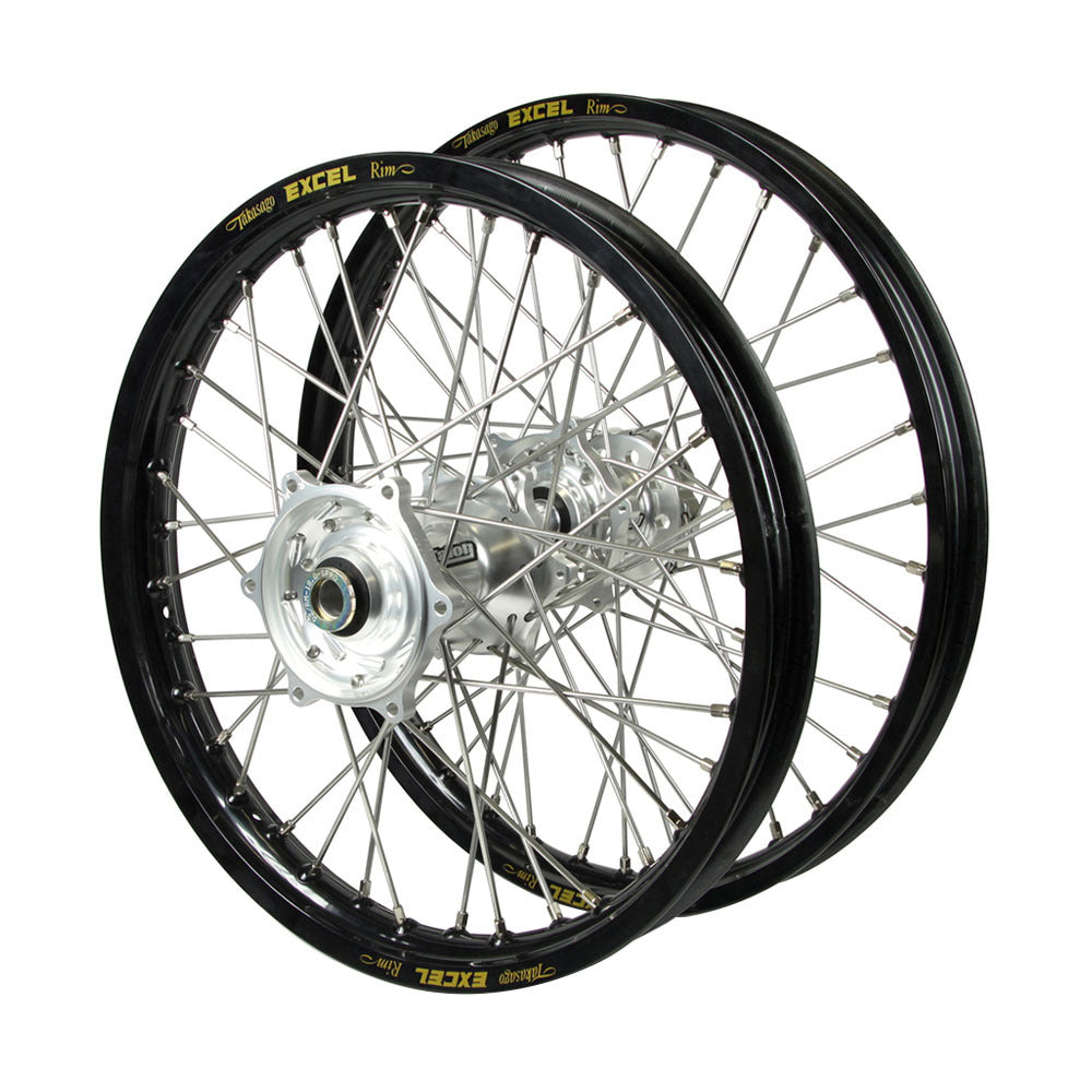 Talon Hubs / Excel Rims Wheelset (21*1.6 / 18*2.15) - Silver / Black