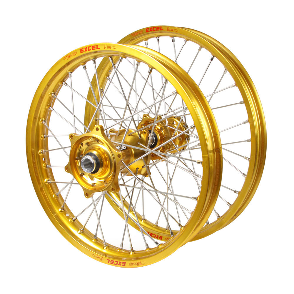 Talon Hubs / Excel Rims Wheelset (21*1.6 / 19*2.15) - Gold