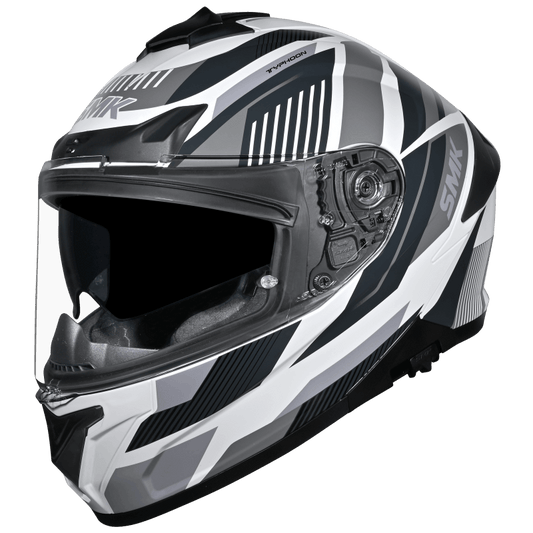 SMK Typhoon 06 Sparko Helmet - White / Grey / Black GL162