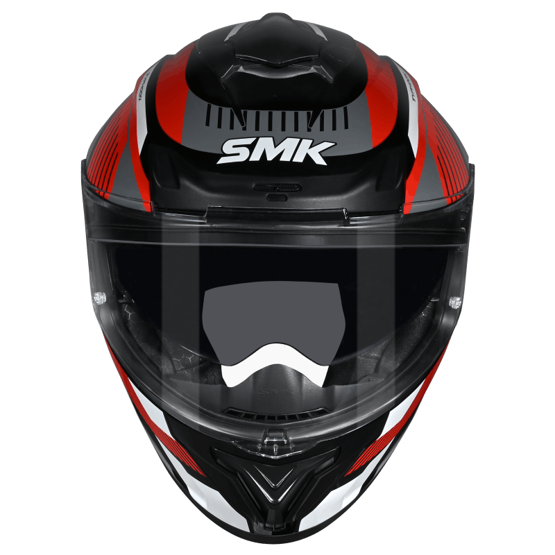SMK Typhoon 06 Sparko Helmet - Black / Grey / Red GL236