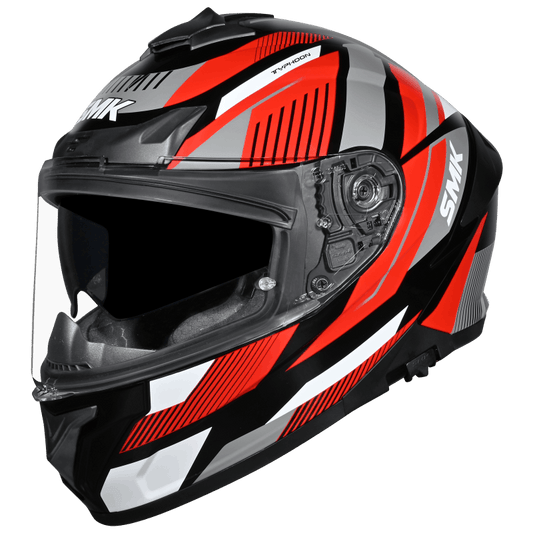 SMK Typhoon 06 Sparko Helmet - Black / Grey / Red GL236