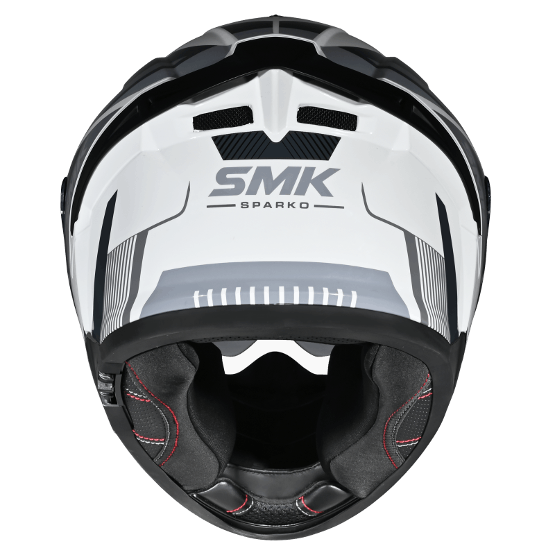 SMK Typhoon 06 Sparko Helmet - White / Grey / Black GL162