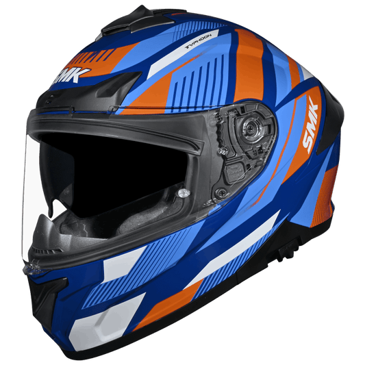 SMK Typhoon 06 Sparko Helmet - Blue / Orange MA557