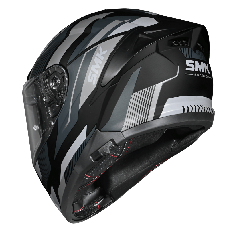 SMK Typhoon 06 Sparko Helmet - Black / Grey MA266