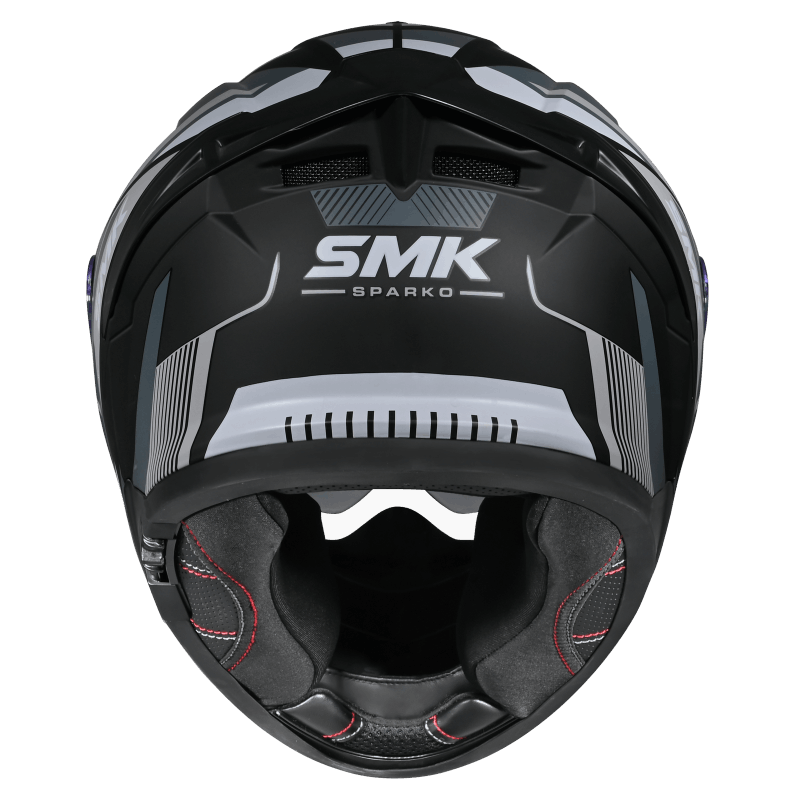 SMK Typhoon 06 Sparko Helmet - Black / Grey MA266