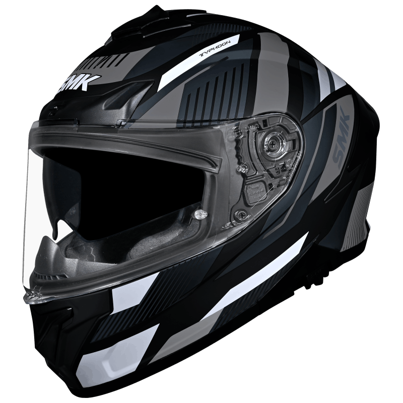 SMK Typhoon 06 Sparko Helmet - Black / Grey MA266