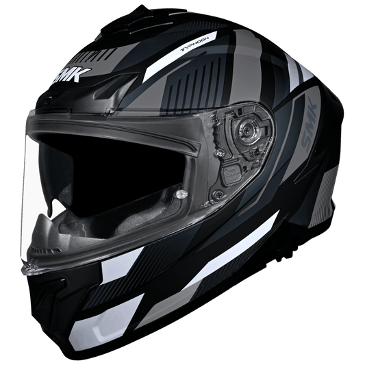 SMK Typhoon 06 Sparko Helmet - Black / Grey MA266