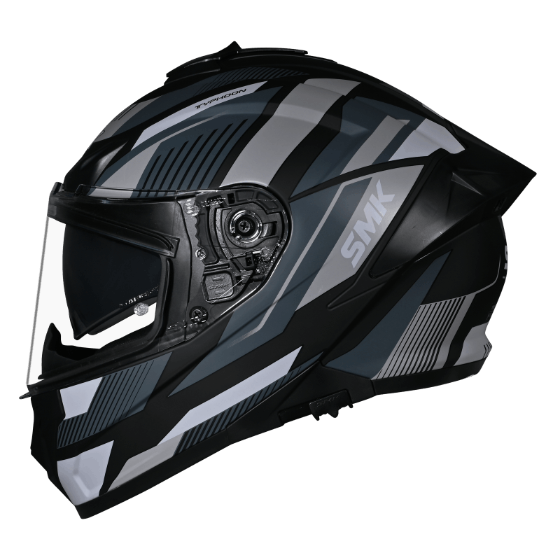 SMK Typhoon 06 Sparko Helmet - Black / Grey MA266