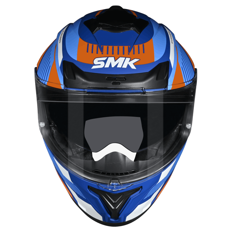 SMK Typhoon 06 Sparko Helmet - Blue / Orange MA557