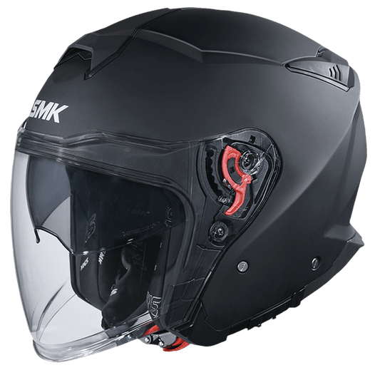 SMK GTJ Open Face Helmet - Matt Black MA200