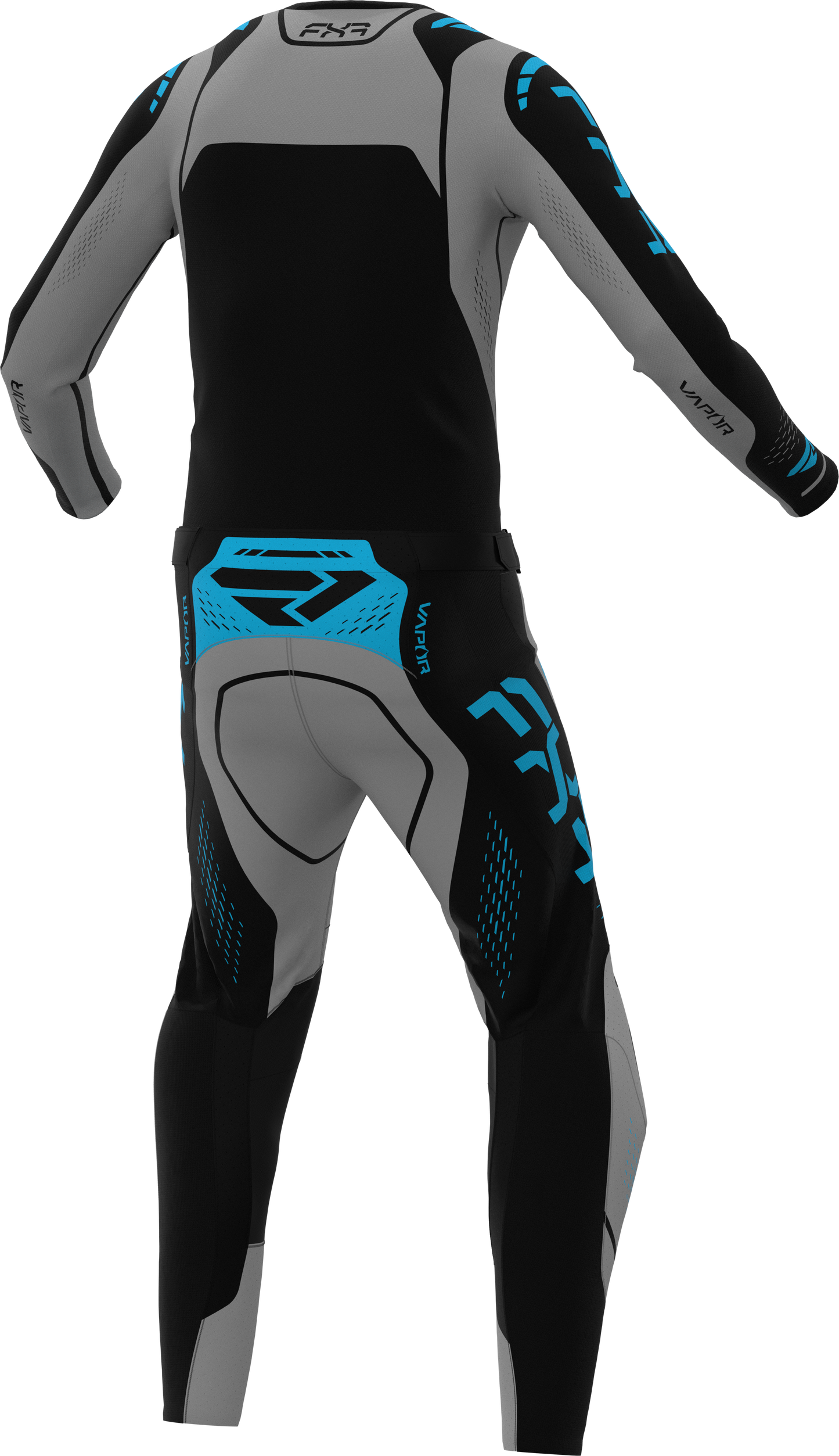 FXR 26.5 Vapor Air Platinum Jersey & Pants - Grey / Black