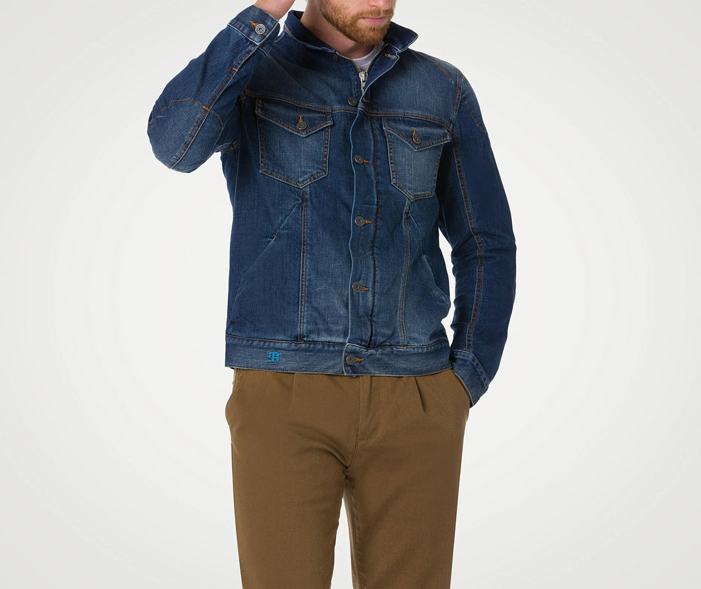 PMJ West Twaron Armoured Jacket - Denim Blue