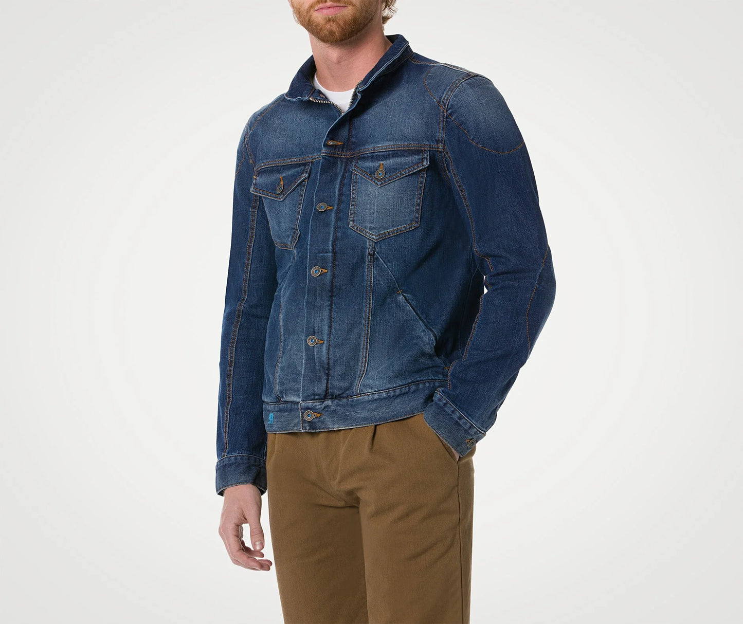 PMJ West Twaron Armoured Jacket - Denim Blue