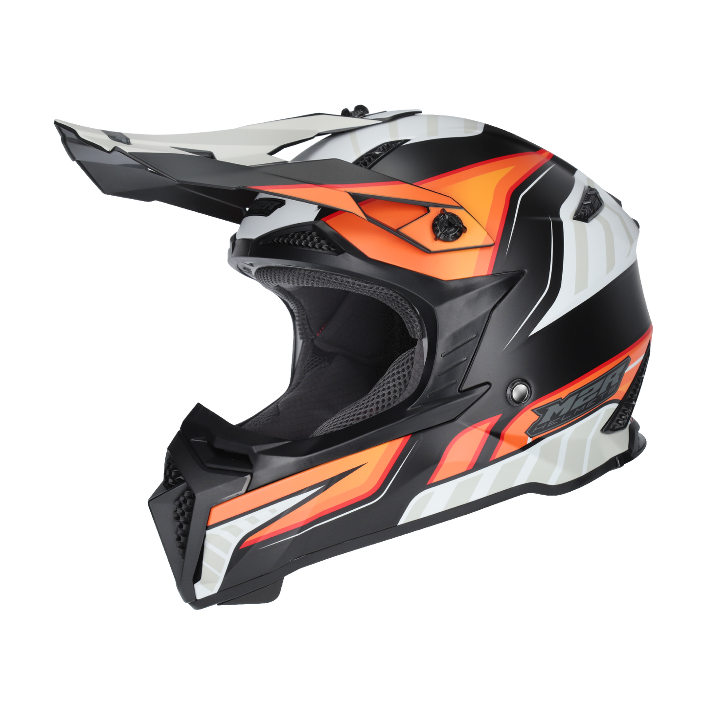 M2R X2.1 Youth Torque PC-8F Helmet - Black / Orange