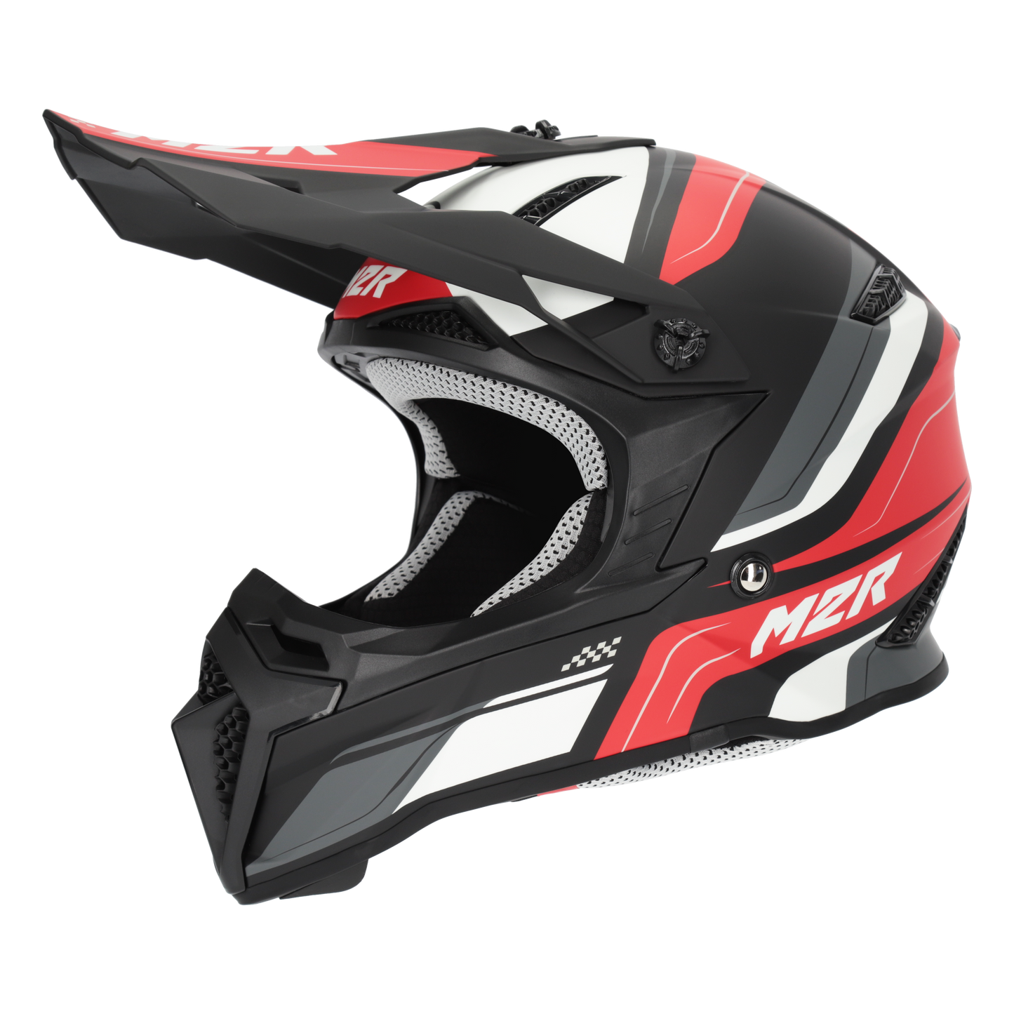 M2R X2.1 Youth Pulse PC-1F Helmet - Red / Black