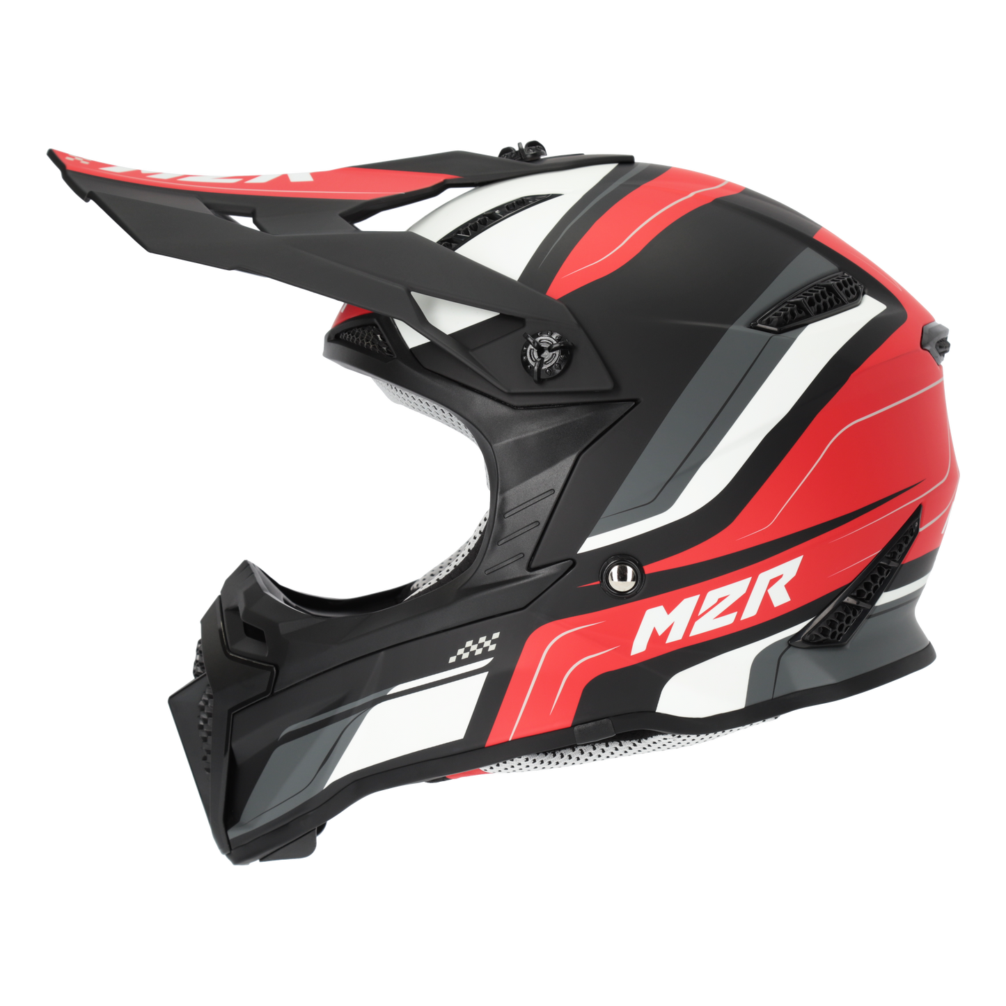 M2R X2.1 Youth Pulse PC-1F Helmet - Red / Black