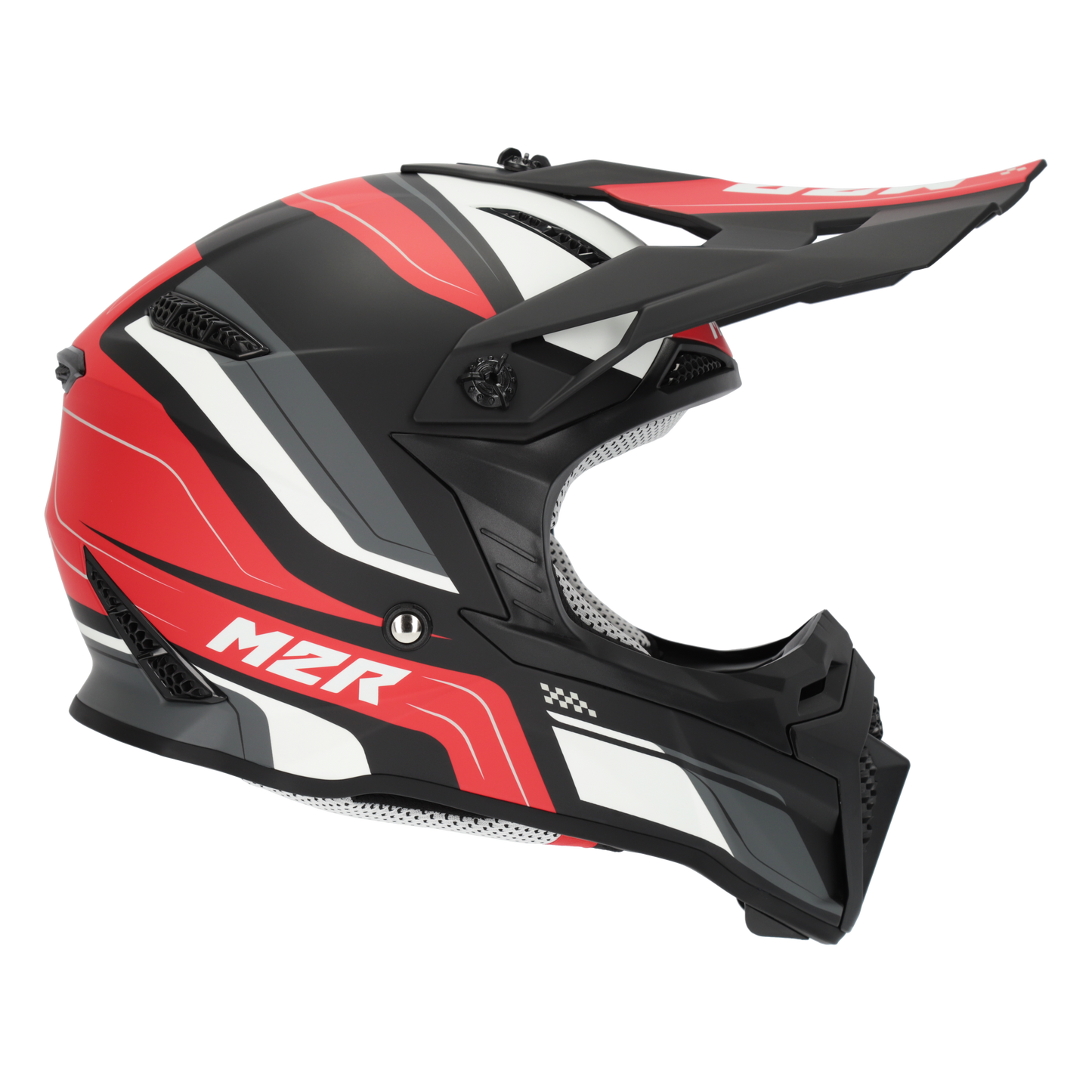 M2R X2.1 Youth Pulse PC-1F Helmet - Red / Black