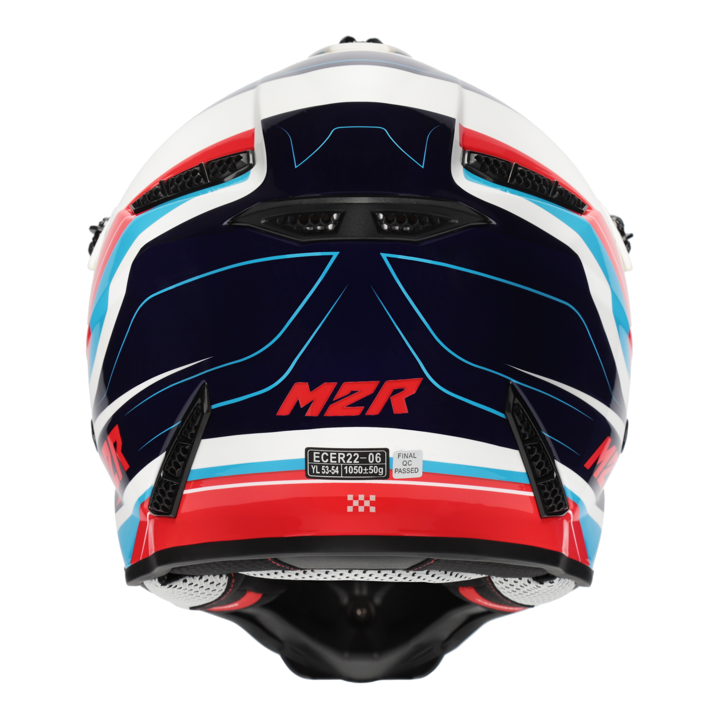 M2R X2.1 Youth Pulse PC-2 Helmet - Blue / White / Red