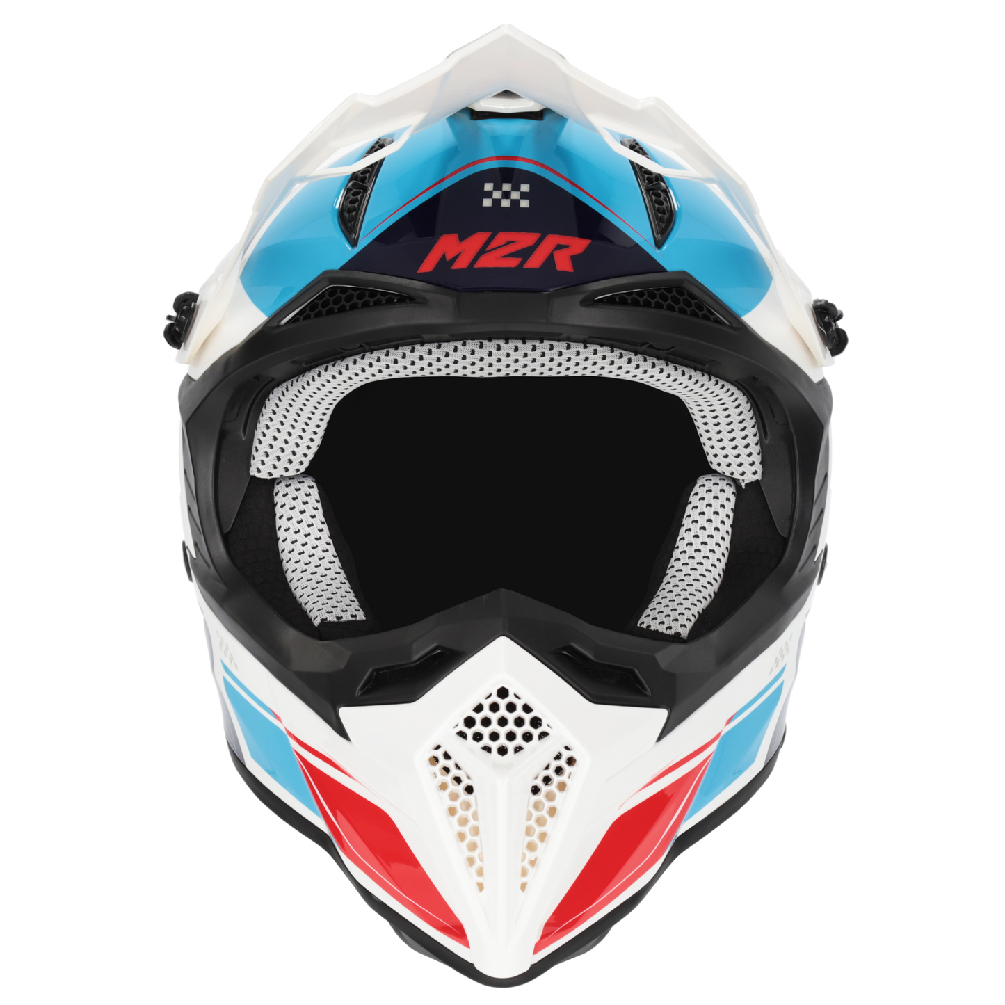 M2R X2.1 Youth Pulse PC-2 Helmet - Blue / White / Red
