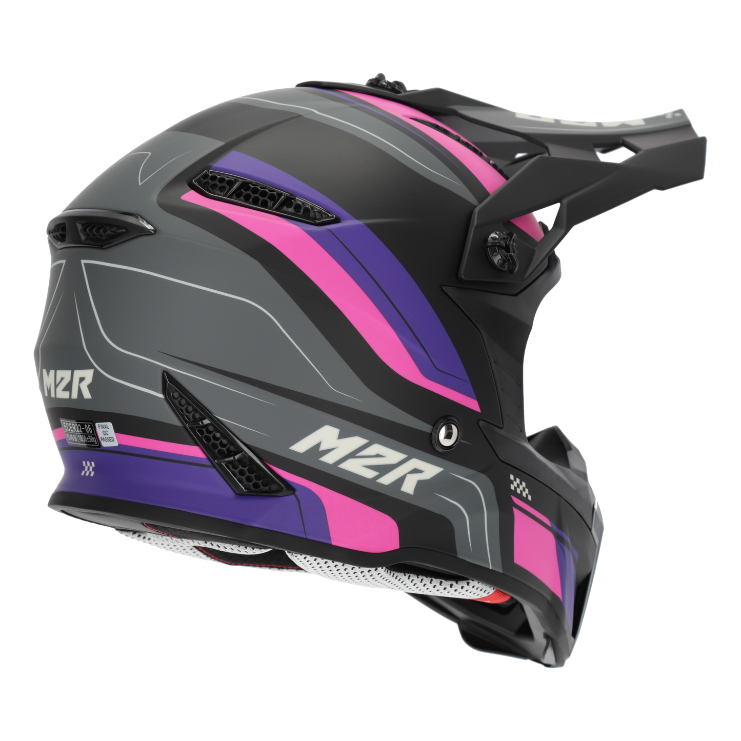 M2R X2.1 Youth Pulse PC-7F Helmet - Pink / Purple