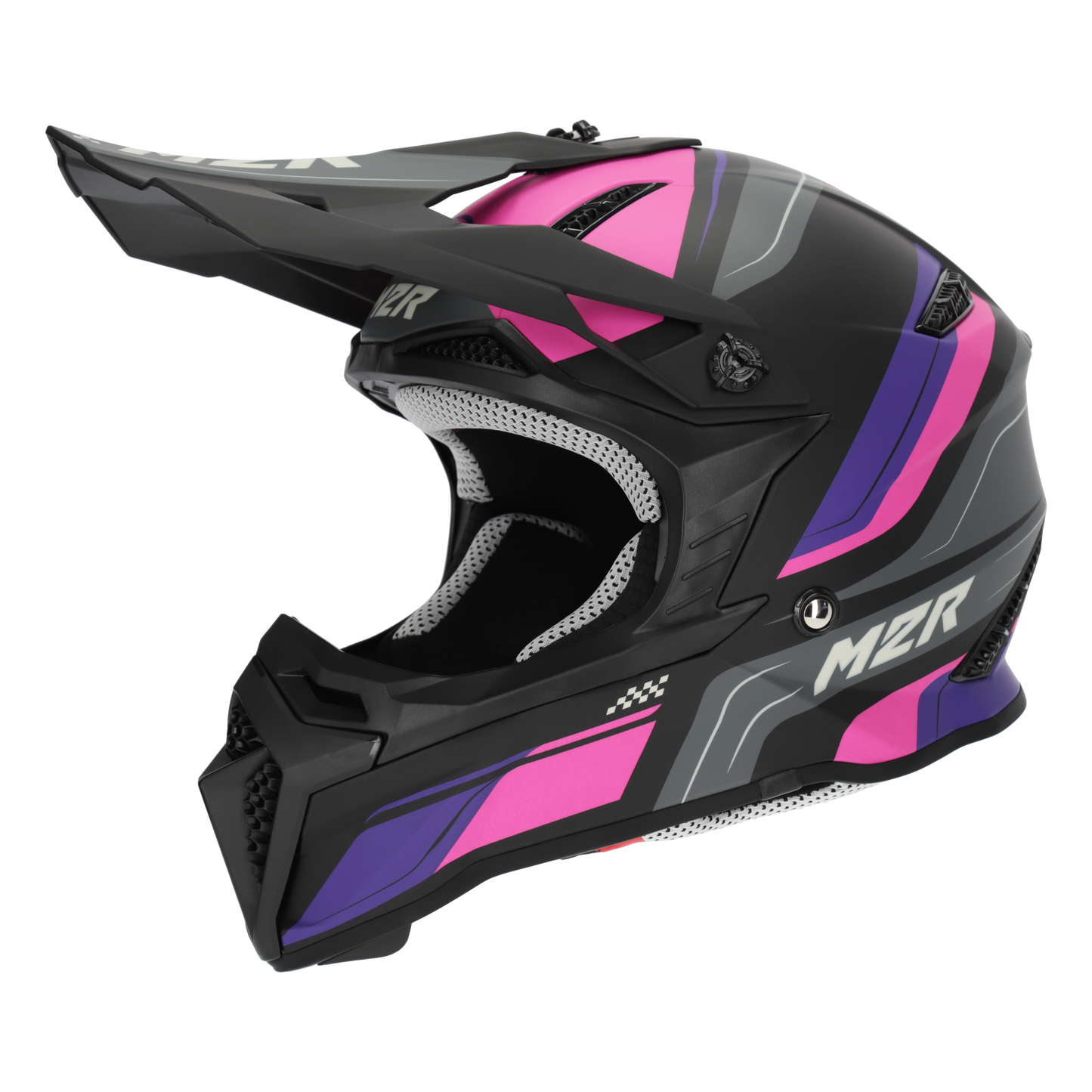 M2R X2.1 Youth Pulse PC-7F Helmet - Pink / Purple
