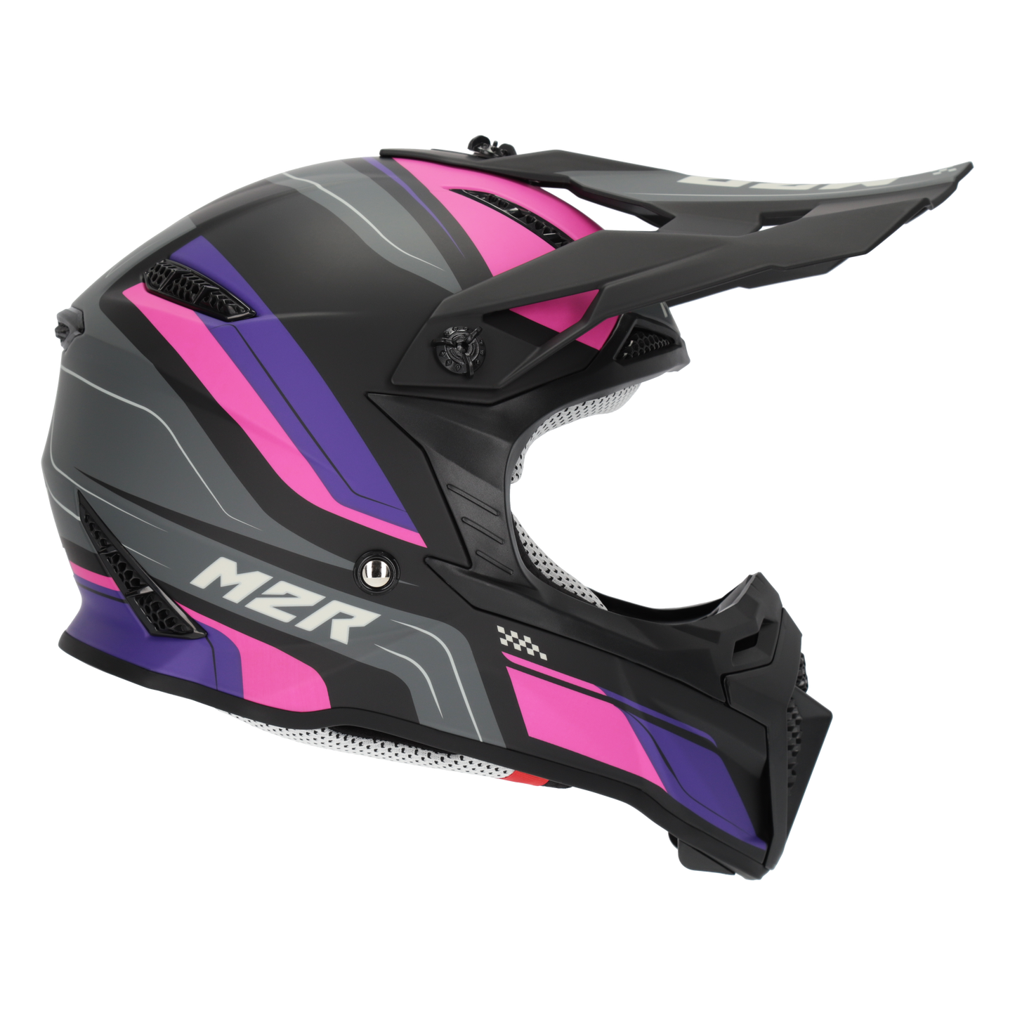 M2R X2.1 Youth Pulse PC-7F Helmet - Pink / Purple