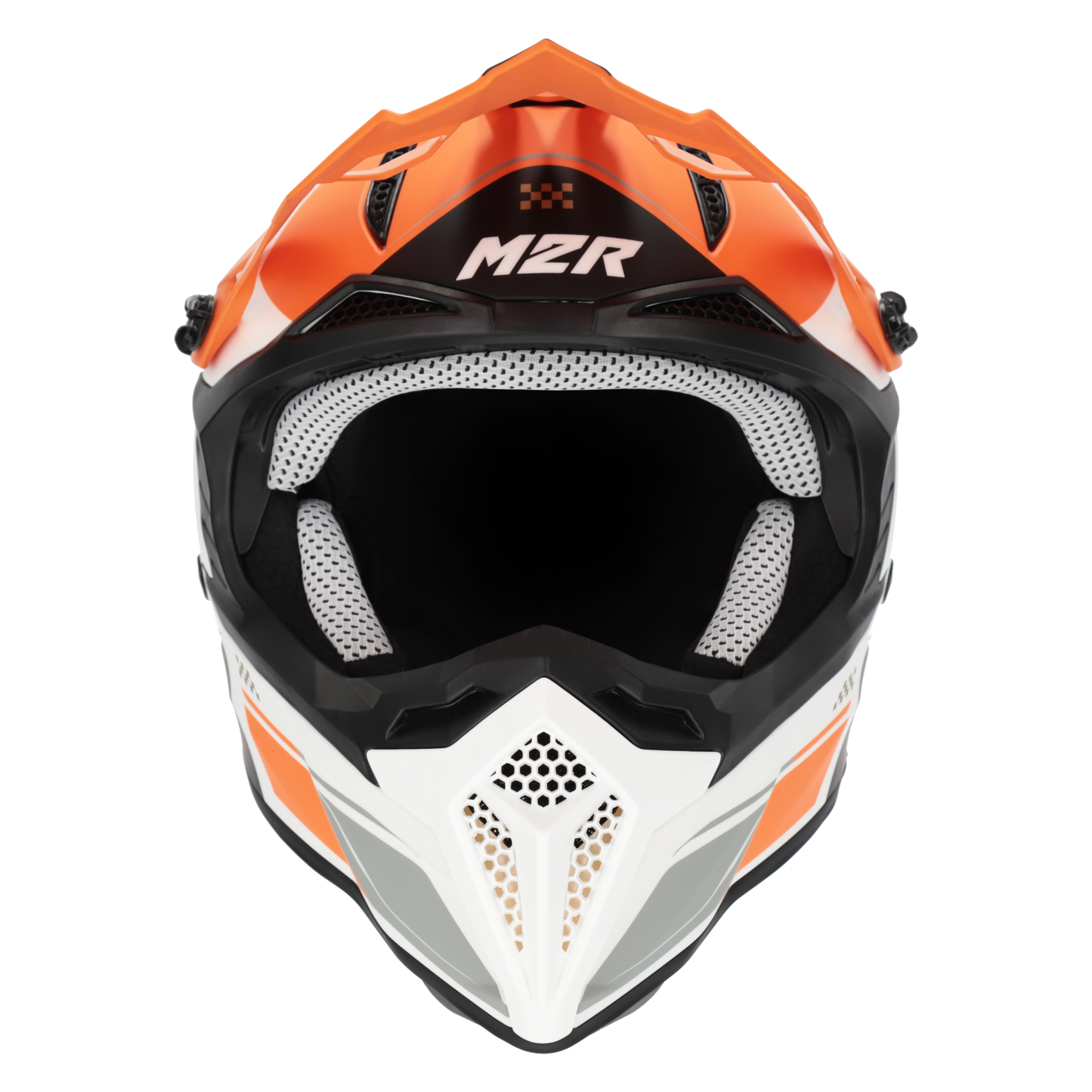M2R X2.1 Youth Pulse PC-8F Helmet - Orange / White