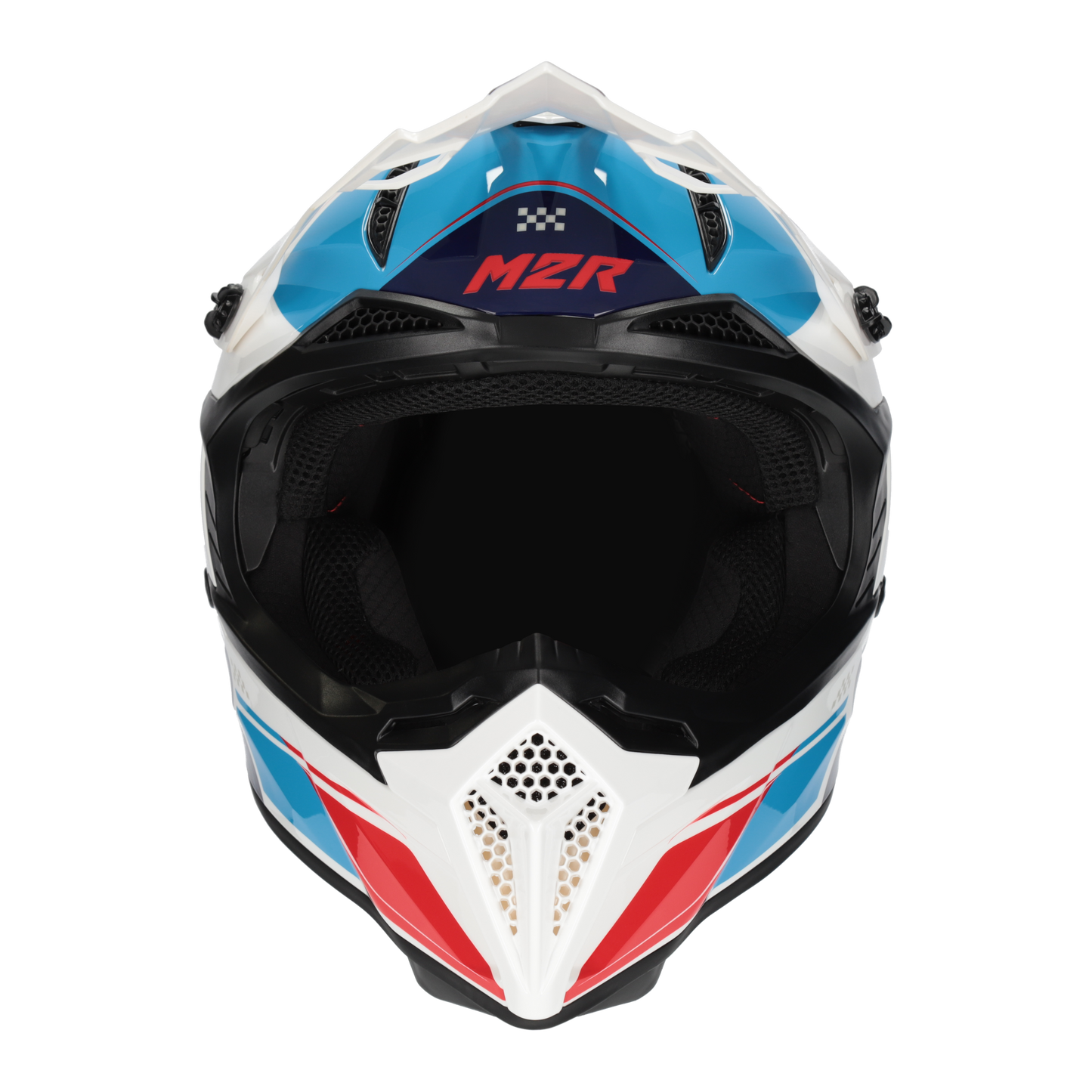 M2R X2.1 Pulse PC-2 Helmet - Blue / White / Red