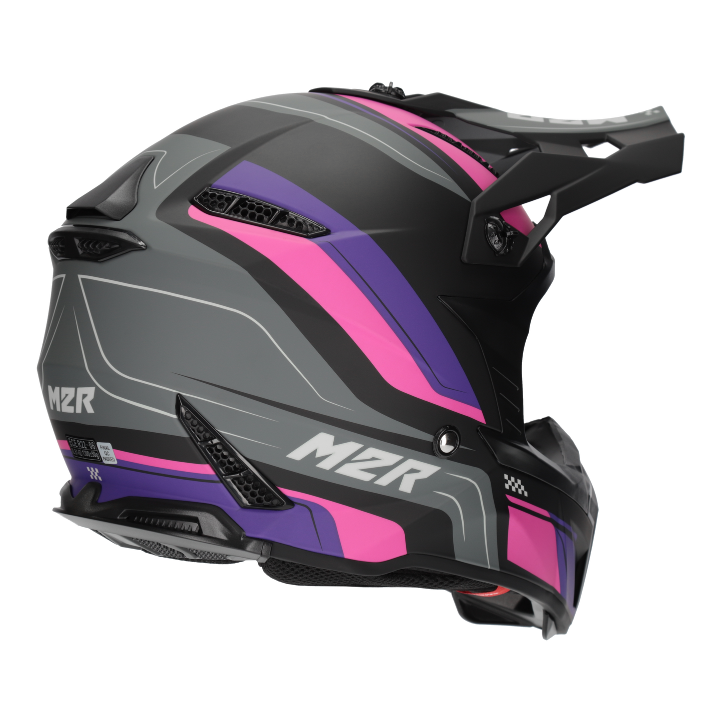 M2R X2.1 Pulse PC-7F Helmet - Pink / Purple