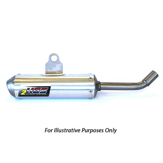 HGS 2 Stroke Round Silencer - Silver