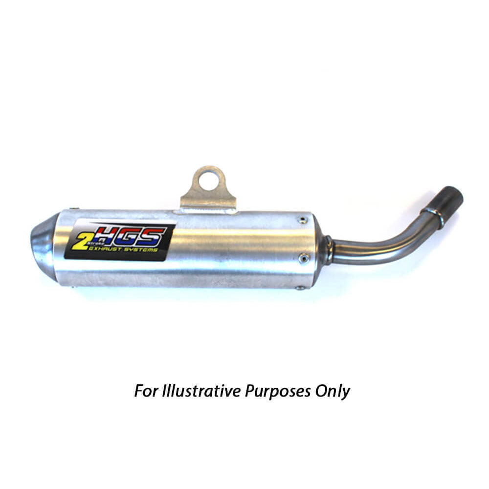 HGS 2 Stroke Round Silencer - Silver