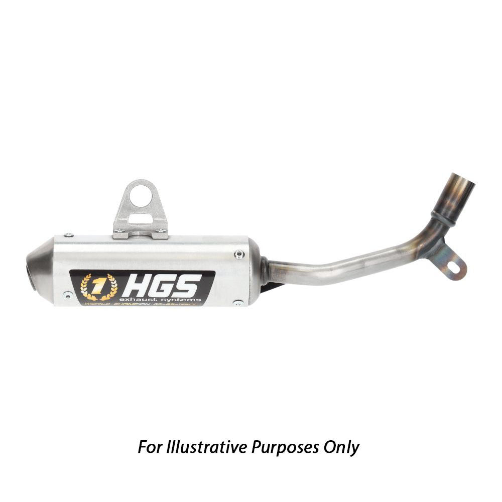 HGS 2 Stroke Round Silencer - Silver