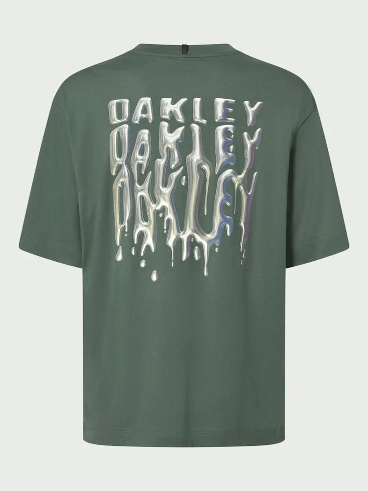Oakley Stacked Metal Faded Tee - Green