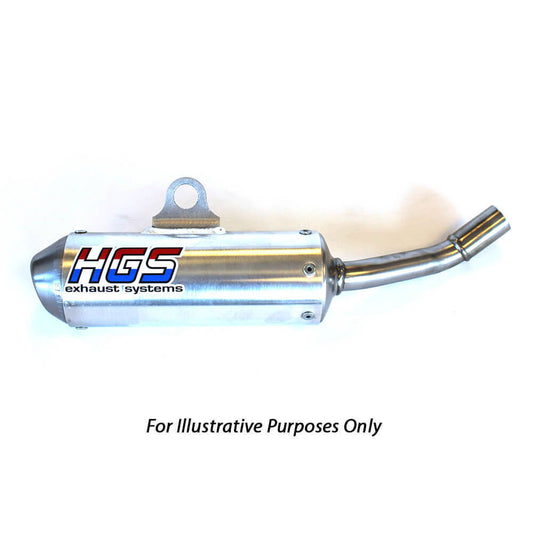 HGS 2 Stroke Round Silencer - Silver