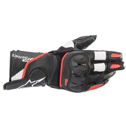 Alpinestars Sp-2 V3 Leather Gloves - Black / White / Red