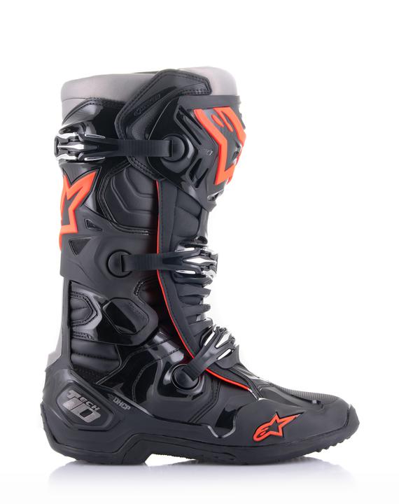 Alpinestars MX23 Tech 10 Black Red Fluro