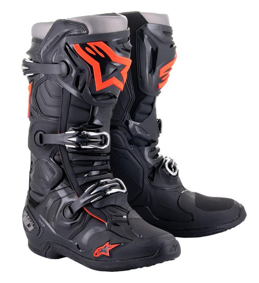 Alpinestars MX23 Tech 10 - Black / Red Fluro