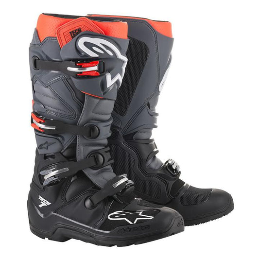 Alpinestars Tech 7 Enduro Boot - Black / Grey / Red 2019