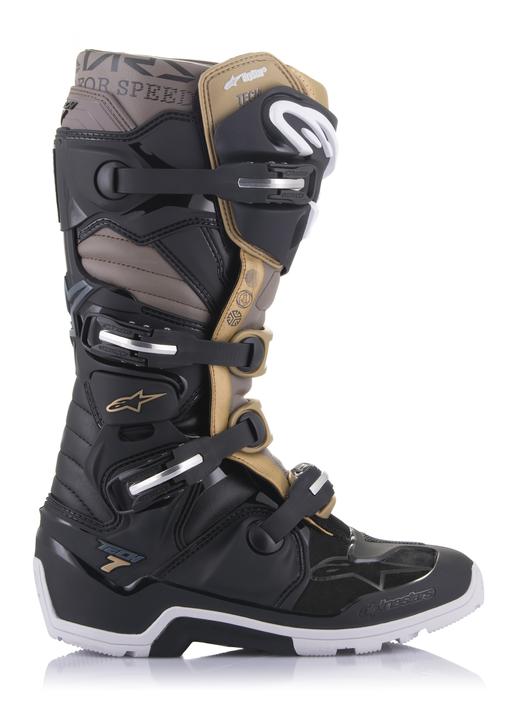 Alpinestars Tech 7 Enduro Drystar - Black / Grey / Gold