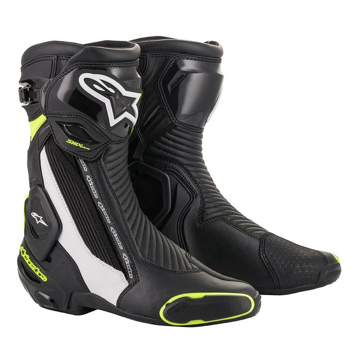 Alpinestars SMX Plus V2 Boots - Black / White / Yellow