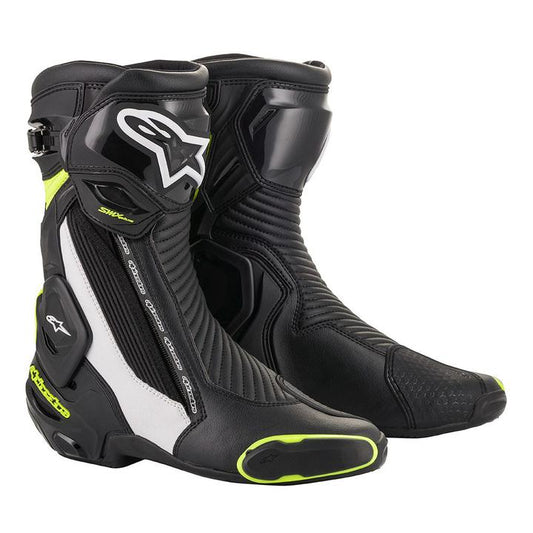 Alpinestars SMX Plus V2 Boots - Black / White / Yellow