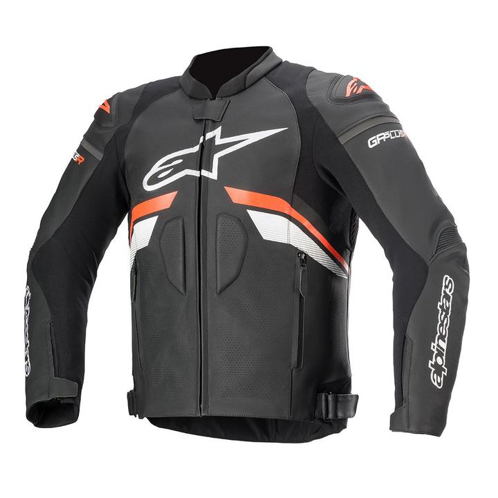 Alpinestars GP Plus R V3 Airflow Leather Jacket - Black / White / Orange