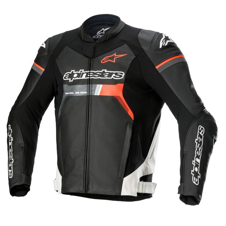 Alpinestars Gp Force Leather Jacket Airflo Black White Red